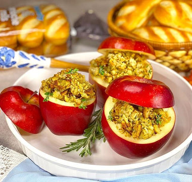 brioche rolls stuffing-stuffed red apples | bakerly