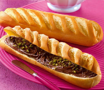 chocolate and pistachio baguette | bakerly