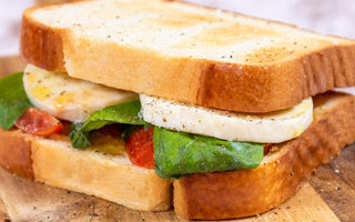 creamy-tomato mozza sliced brioche sandwich | bakerly