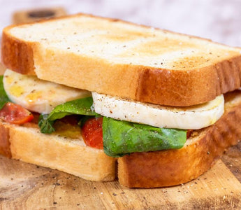 creamy-tomato mozza sliced brioche sandwich | bakerly